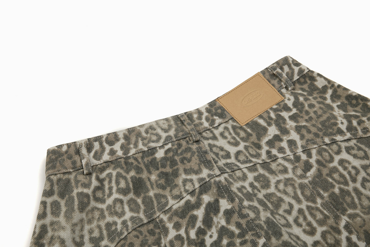 Leopard Baggy Jeans for Effortless Style and Comfort - OMYGOODS