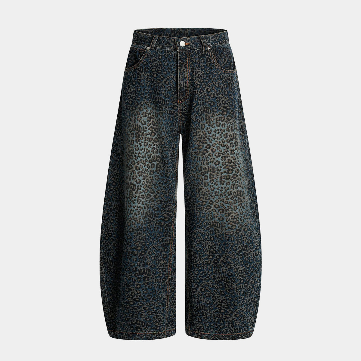 Leopard Print | Denim Street Barrel Jeans - OMYGOODS