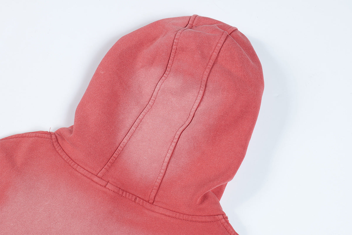 Letter Print | Oversized Washed Hoodie - OMYGOODS