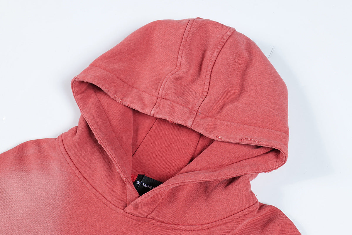 Letter Print | Oversized Washed Hoodie - OMYGOODS