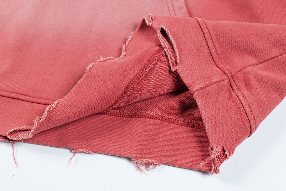 Letter Print | Oversized Washed Hoodie - OMYGOODS