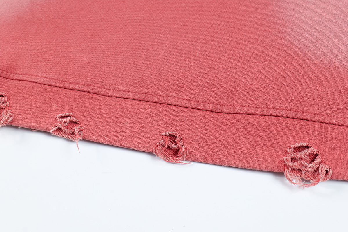 Letter Print | Oversized Washed Hoodie - OMYGOODS