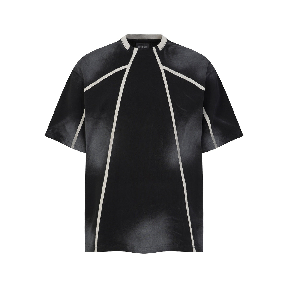 Line segmentation gradient short sleeved shirt - OMYGOODS