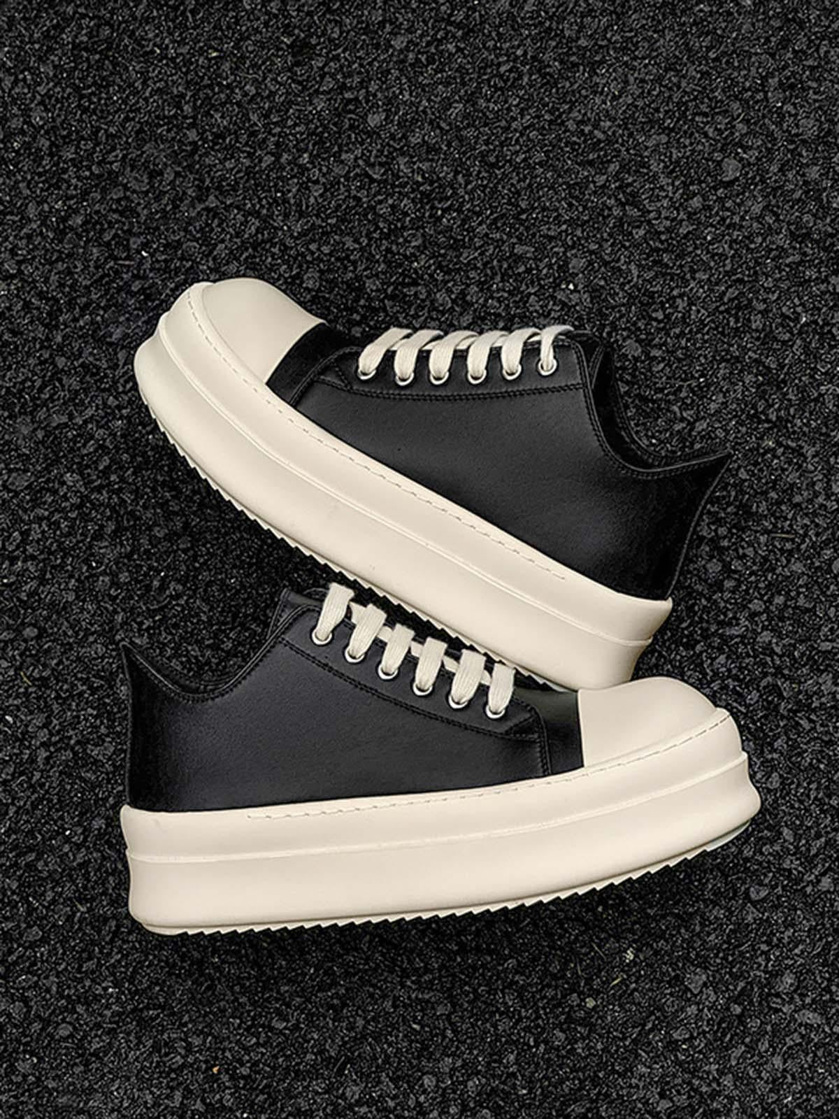 Omygoods Low-Top German Training Chunky Sneakers