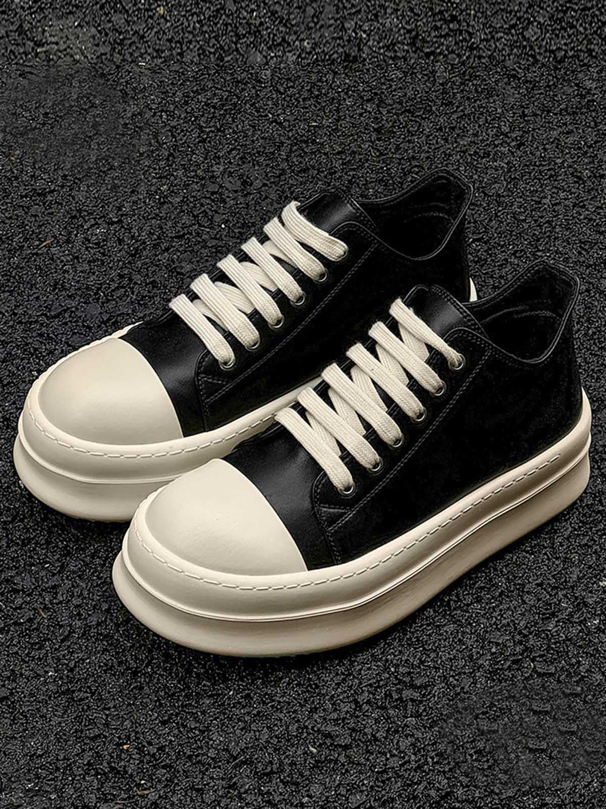 Omygoods Low-Top German Training Chunky Sneakers