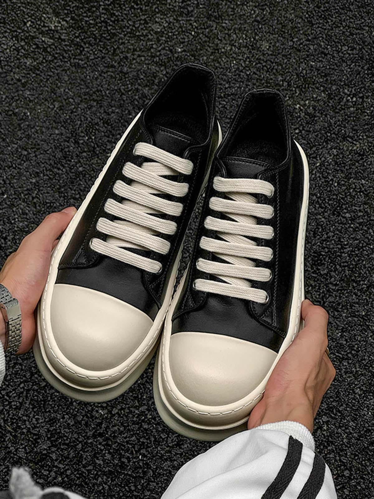 Omygoods Low-Top German Training Chunky Sneakers