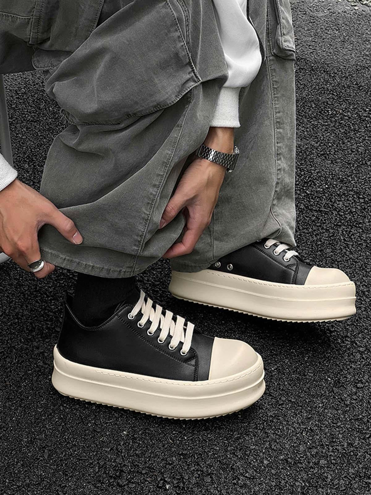 Omygoods Low-Top German Training Chunky Sneakers