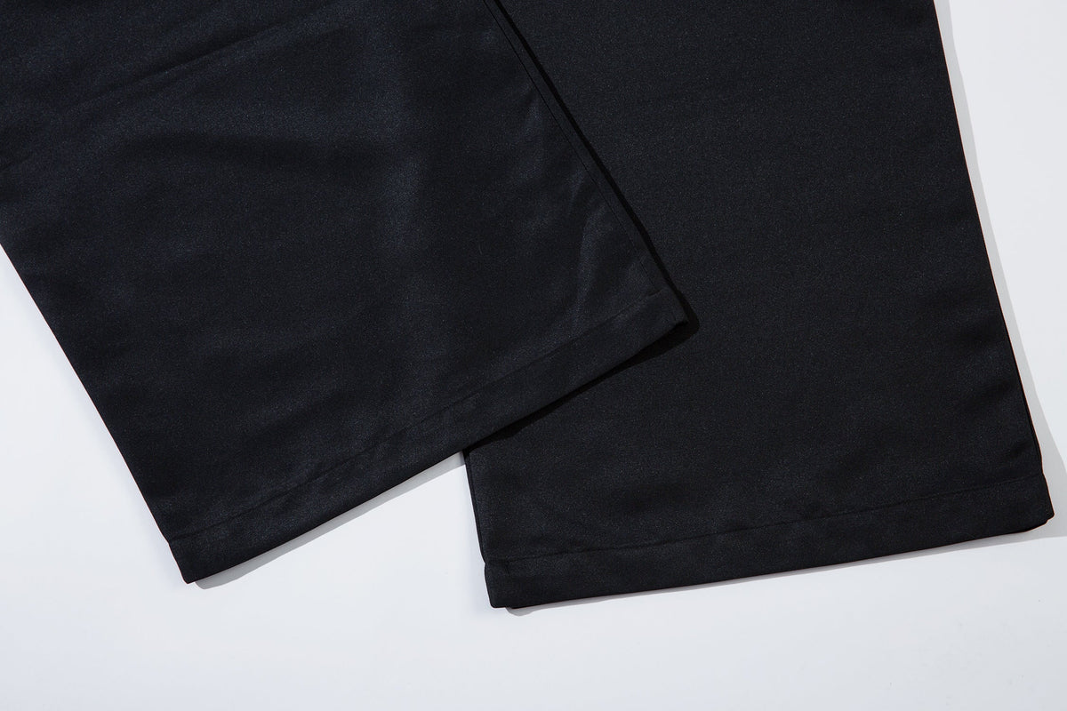 Men's Wide-Legged Black Trousers - OMYGOODS