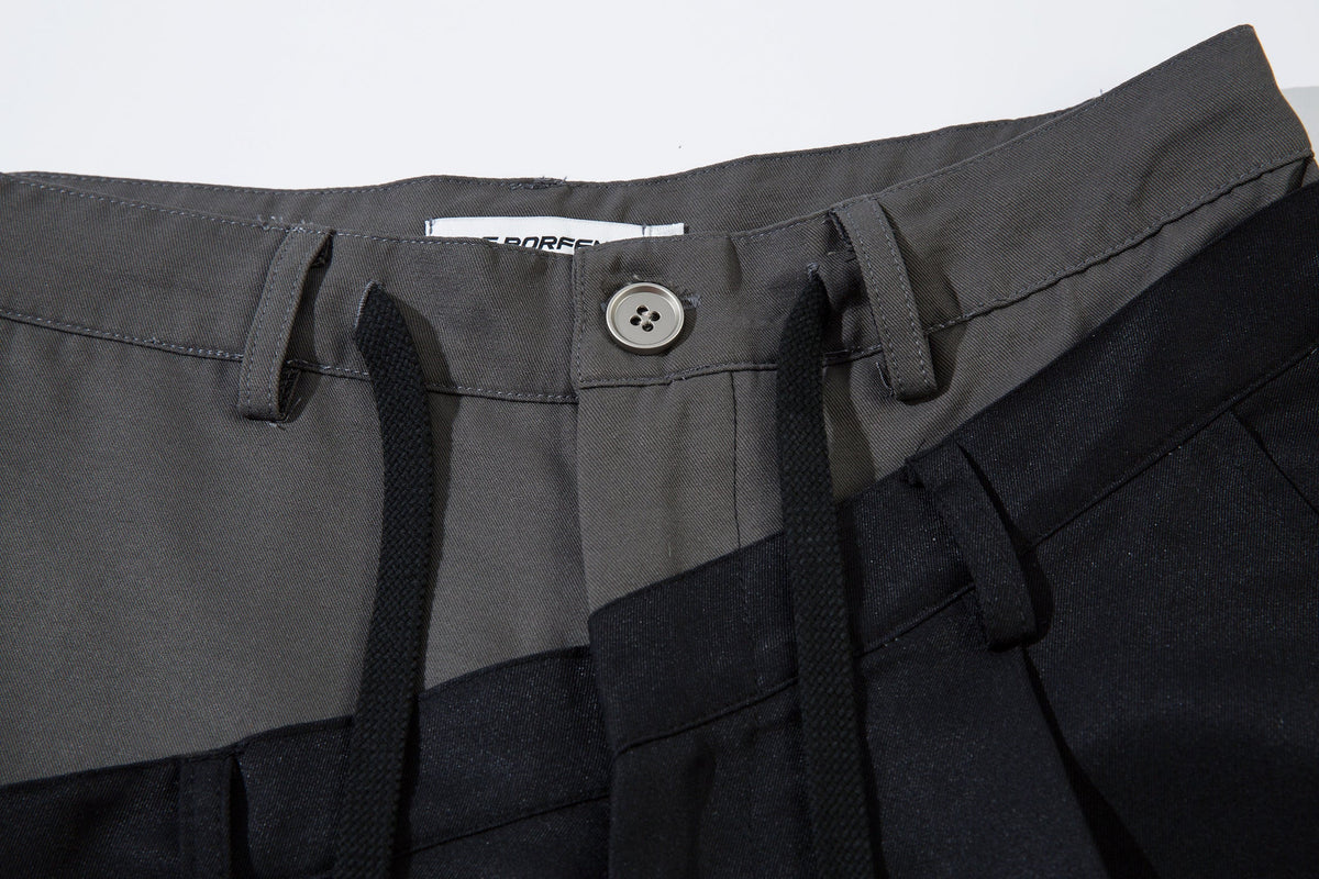 Men's Wide-Legged Black Trousers - OMYGOODS