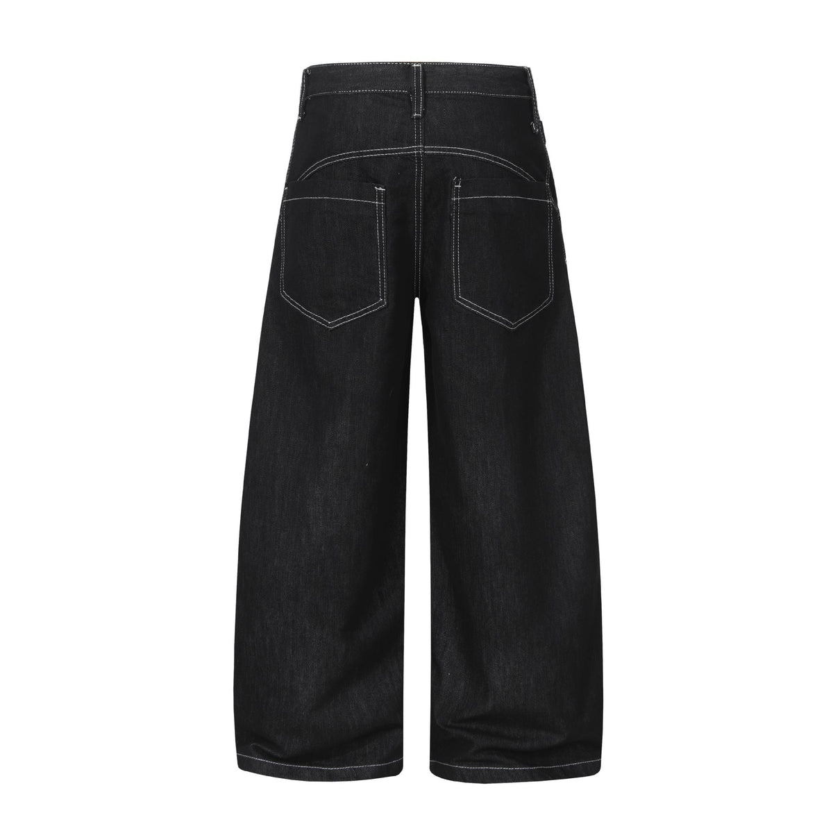 Metal Button Raw | Baggy Barrel Jeans - OMYGOODS