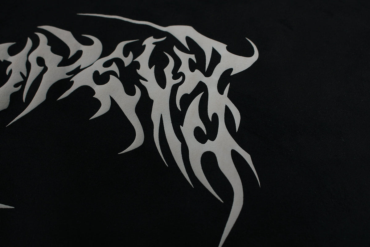 Metal Letter Cross Print | Gothic Hoodie - OMYGOODS