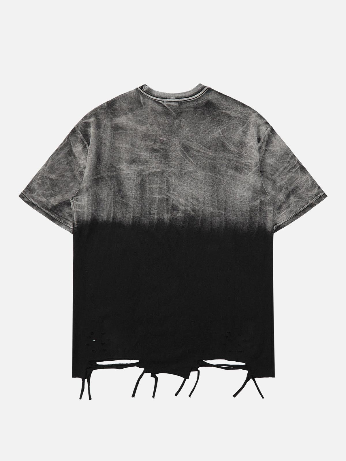 Omygoods Metal Tag Street Rap T-Shirt