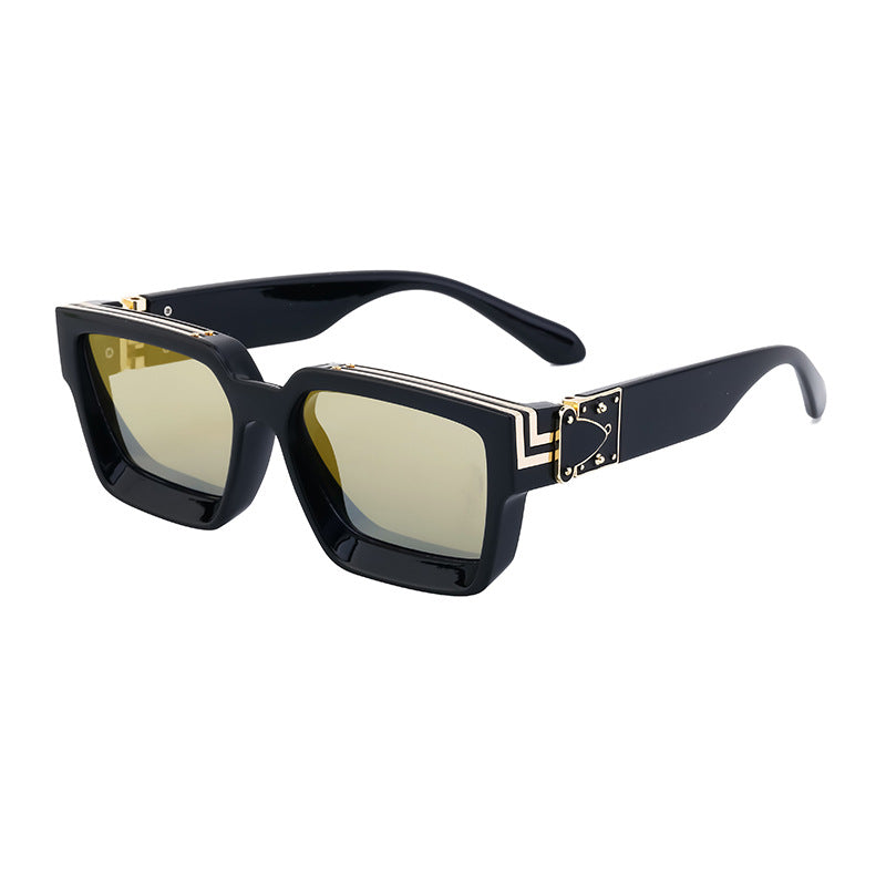 Millionaire Style Sunglasses Men Fashion Trendy Sunglasses Women High-End Square Frame Sunglasses - OMYGOODS