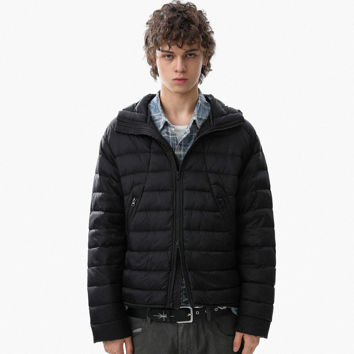 Minimal Panel-Lined | Hooded Puffer Jacket - OMYGOODS