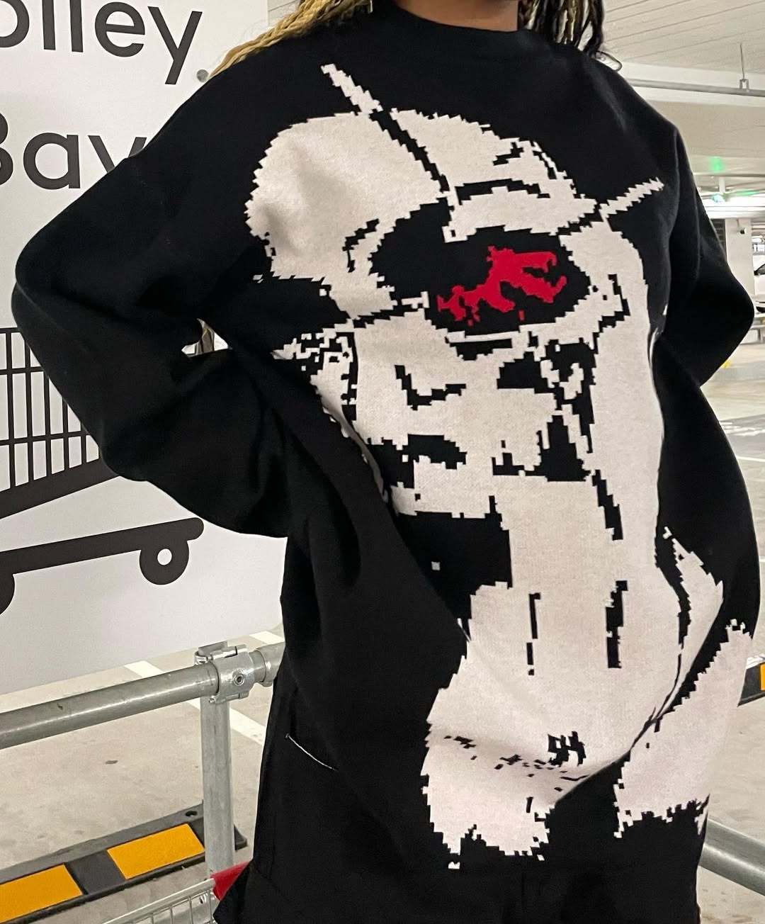 Glitch Reality | Statement Knit Sweater
