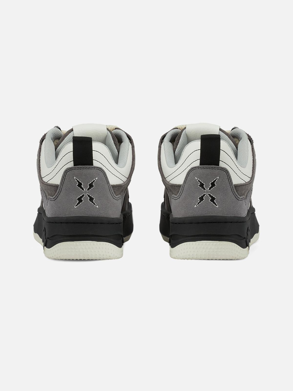 Omygoods Monochrome Shadowwave Heavy-Duty Street Sneakers