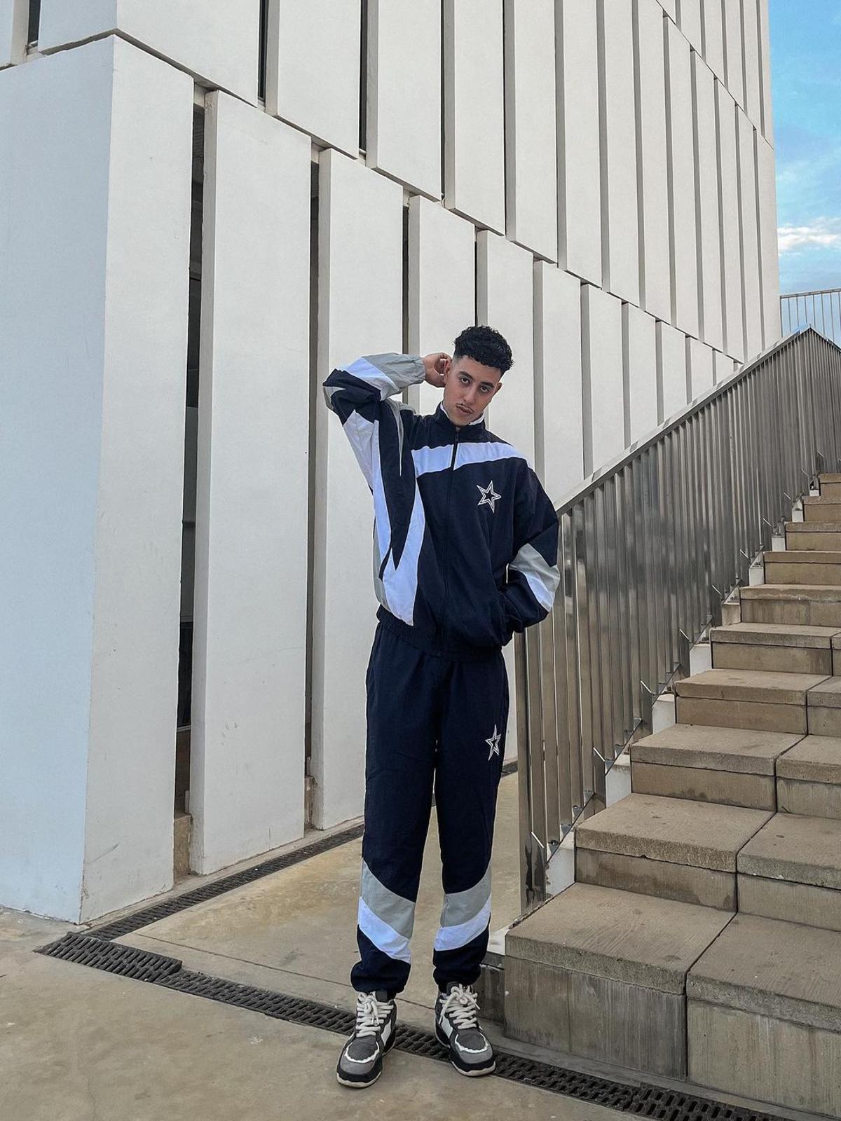 Omygoods Monochrome Shadowwave Heavy-Duty Street Sneakers
