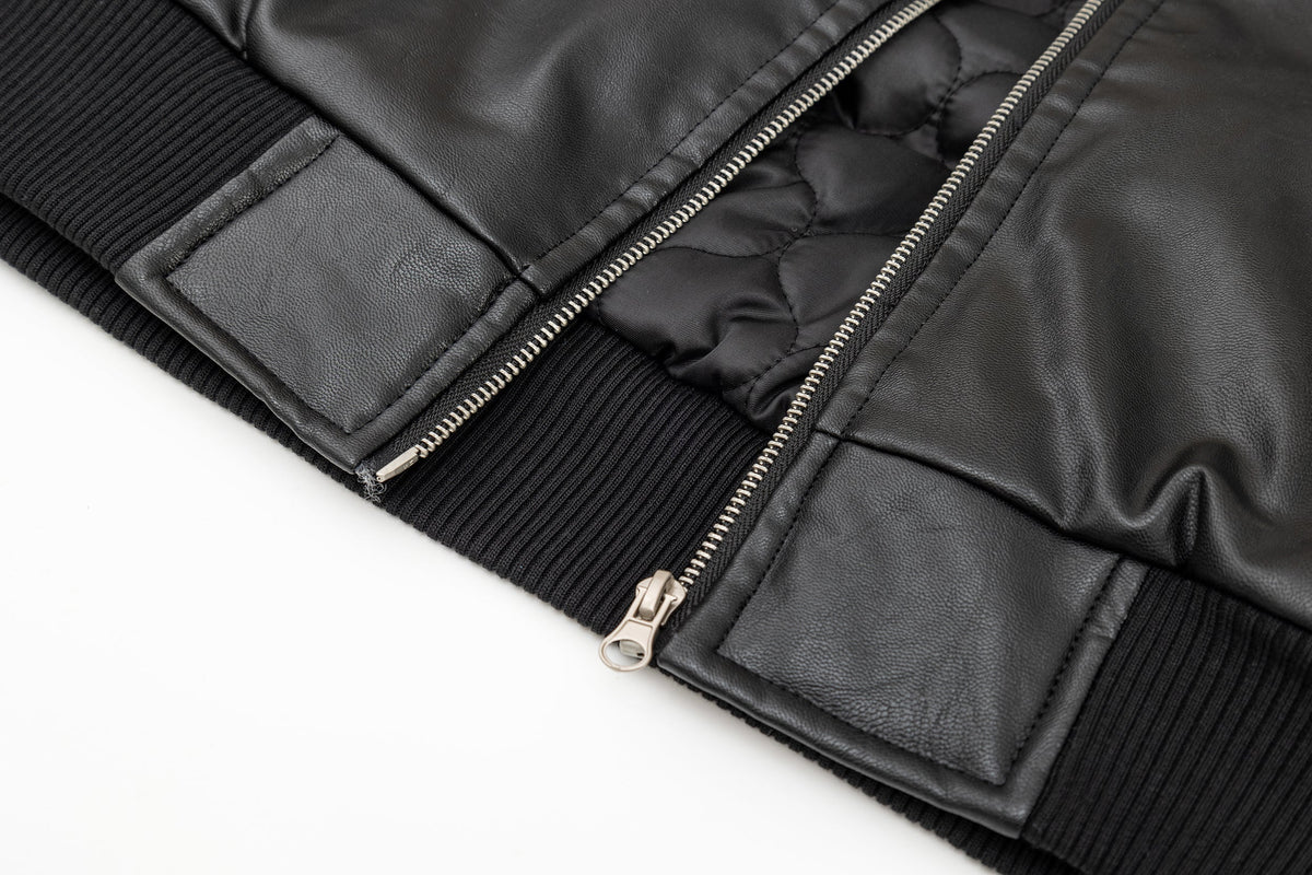 Moto Style | Faux Fur PU Jacket - OMYGOODS