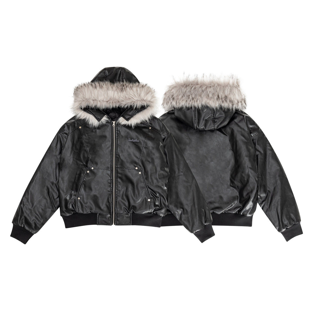 Moto Style | Faux Fur PU Jacket - OMYGOODS