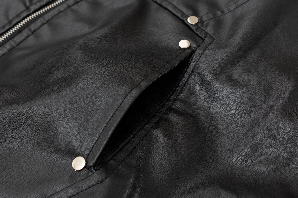 Moto Style | Faux Fur PU Jacket - OMYGOODS