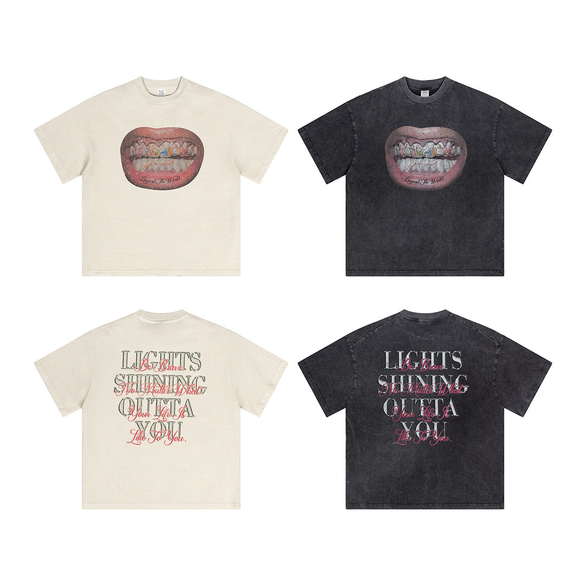 Mouth Graphic Print | Hip Hop T-Shirt - OMYGOODS