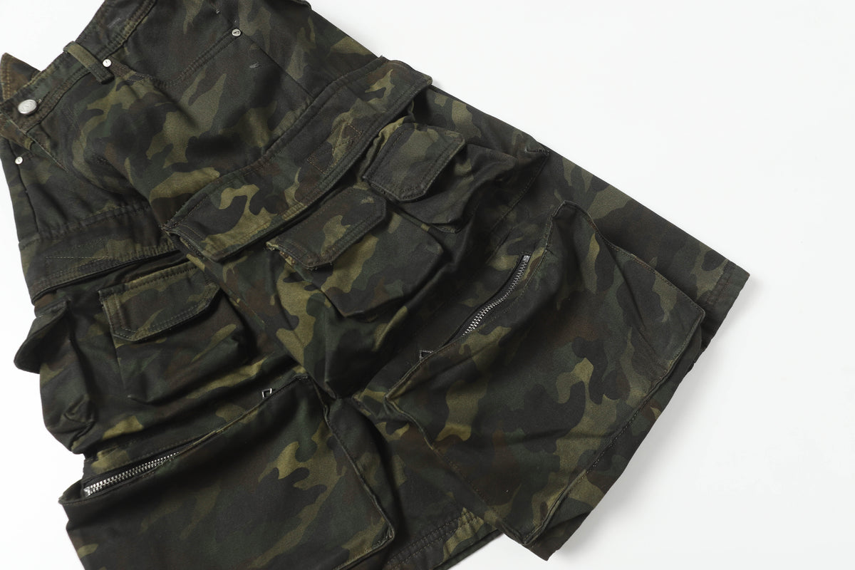 Multi-Pocket | Camouflage Cargo Shorts - OMYGOODS