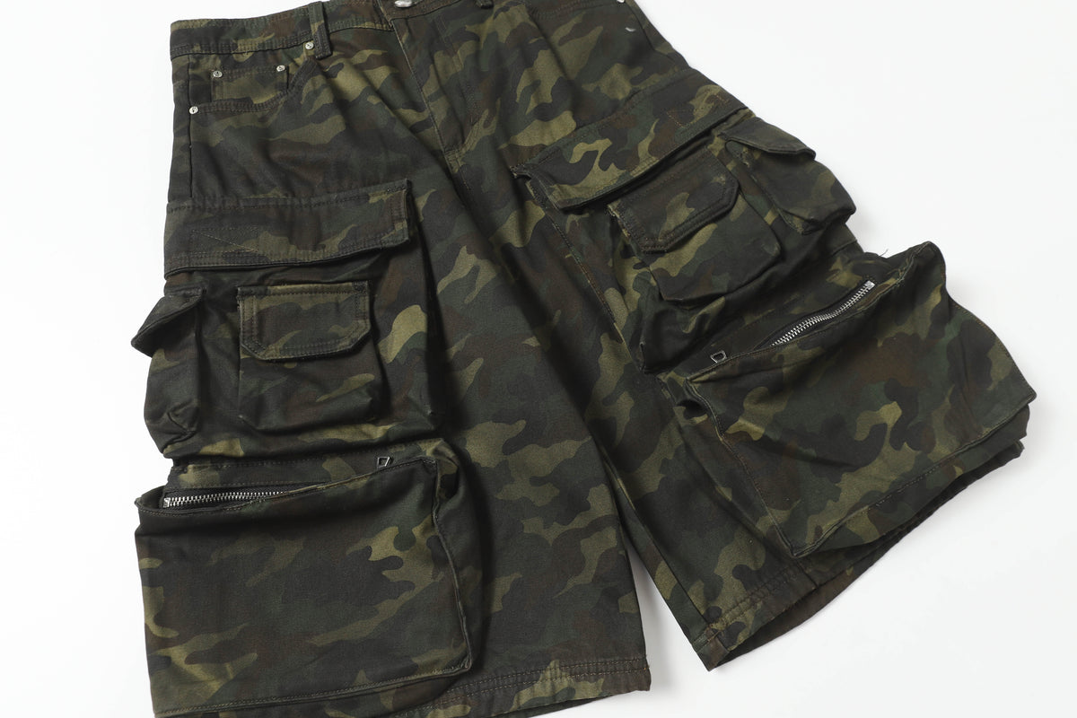 Multi-Pocket | Camouflage Cargo Shorts - OMYGOODS
