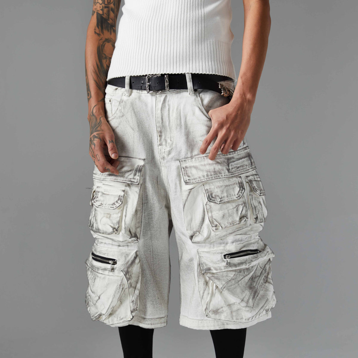 Multi-Pocket | Washed Cargo Shorts - OMYGOODS