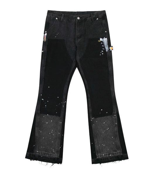 NOIR SPLIT PAINTERS DENIM