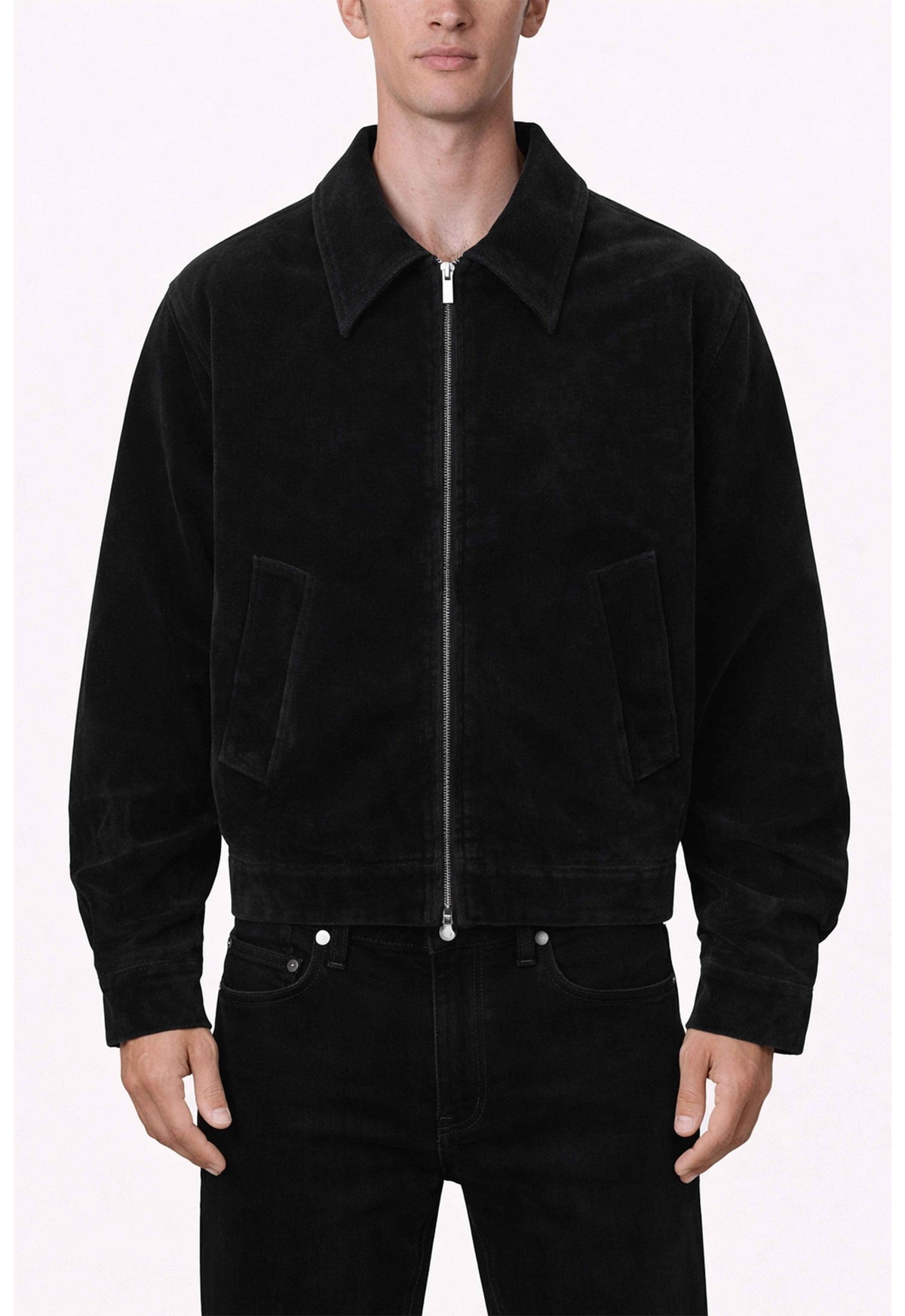 NOIR SUEDE WORK JACKET