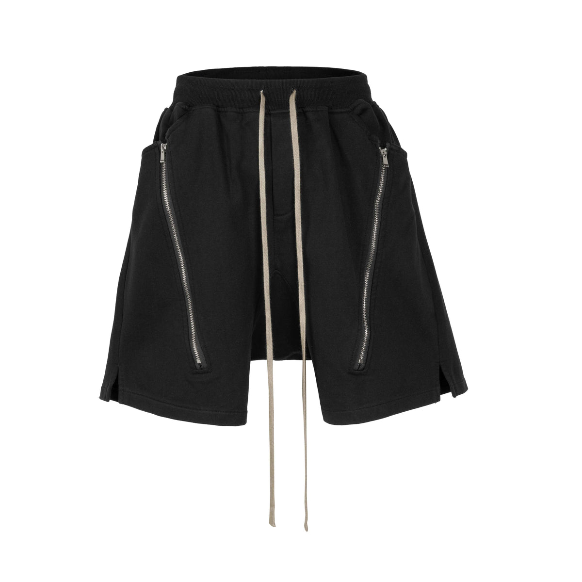 NOIR ZIP DRAWSTRING CARGO SHORTS