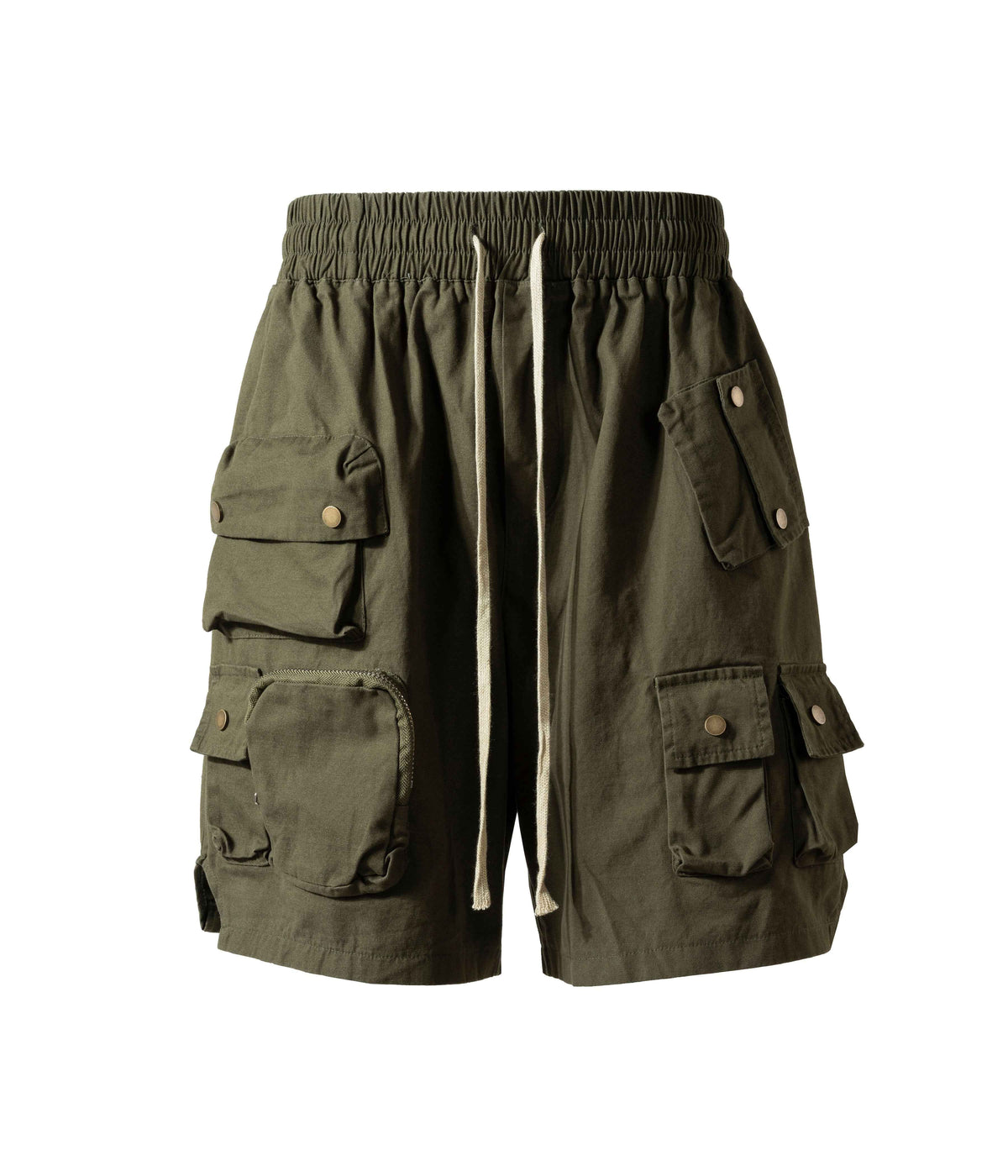OLIVE MULTI CARGO SHORTS