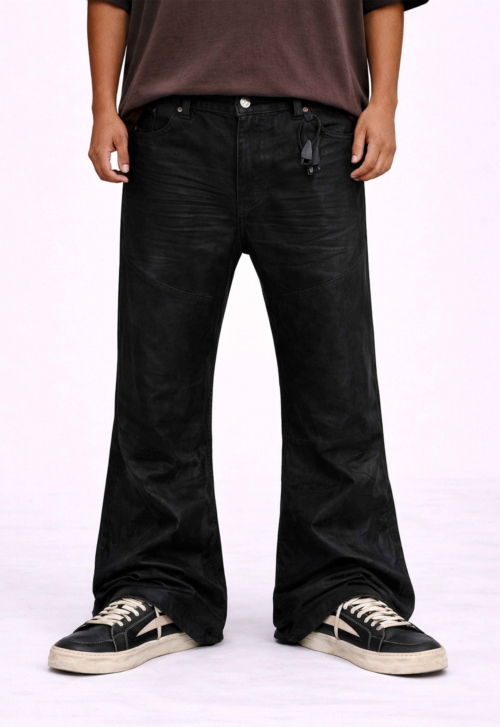 DOUBLE KNEE FLARE DENIM
