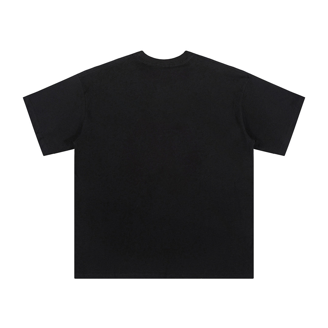 Oversized Plaid Patchwork Distressed T-Shirt for Effortless Style - OMYGOODS