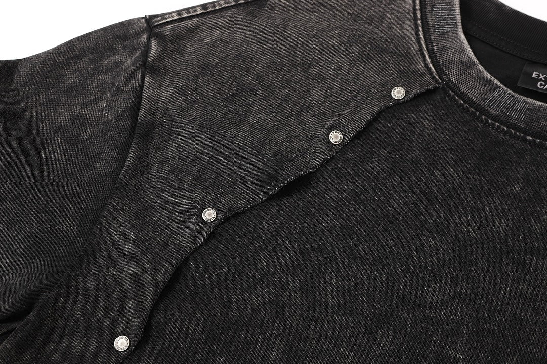 Panel Cotton Stitch T-Shirt - OMYGOODS
