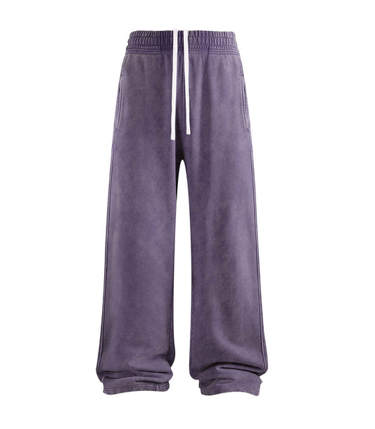 PLUM OVER-DYE SWEATPANTS