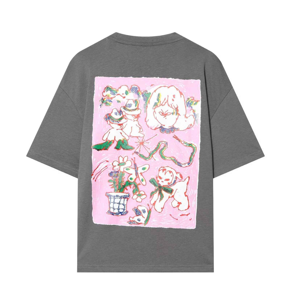 Printed Water Washed T-shirt