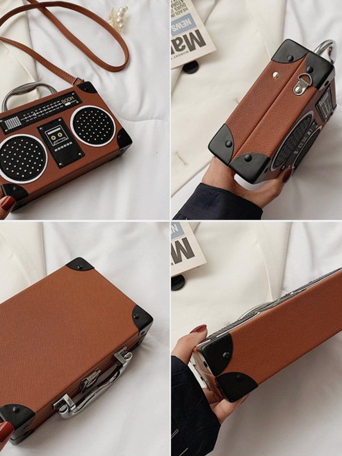 Omygoods Radio Style Crossbody Bag