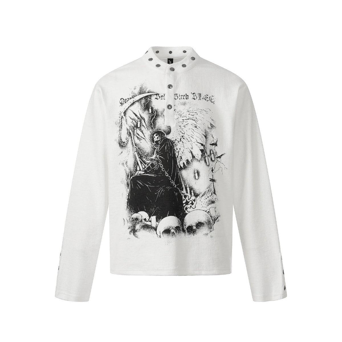 Requiem Reaper Henley Long Sleeve T-shirt