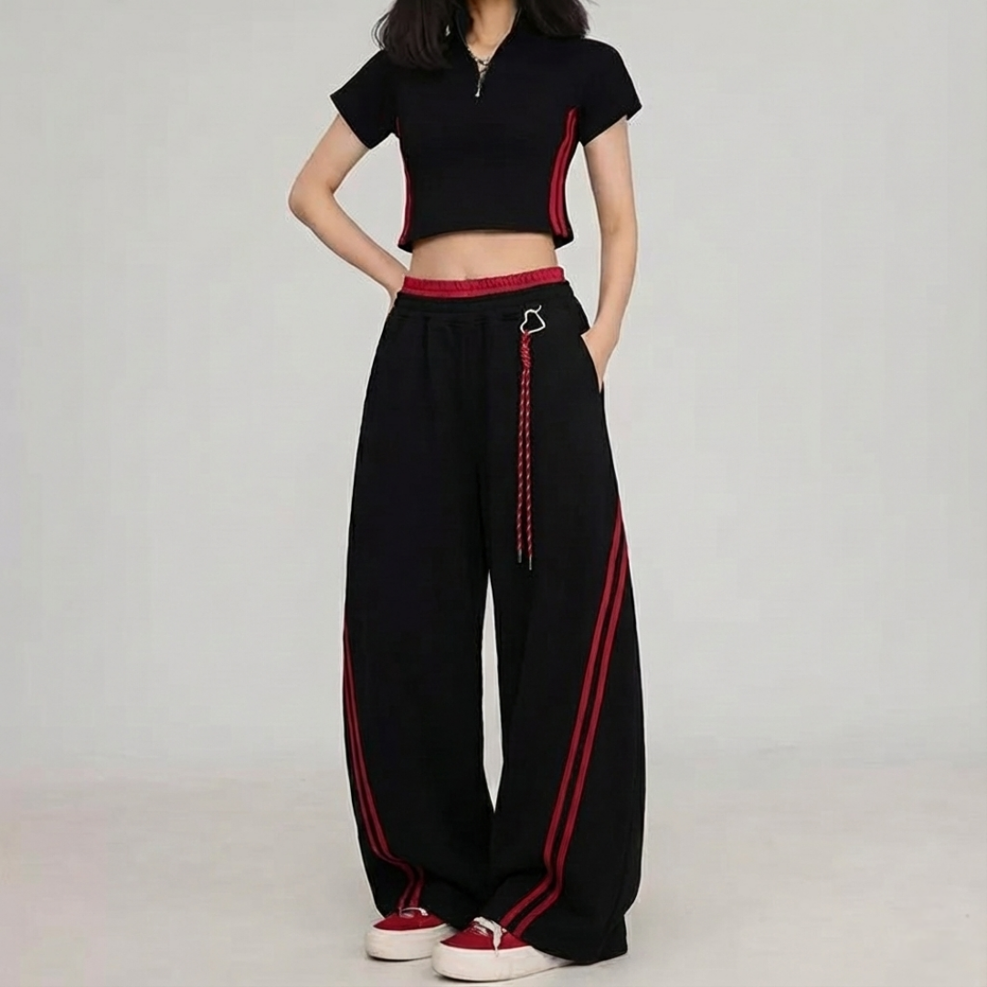 Red-Line | Wide-Leg Joggers - OMYGOODS