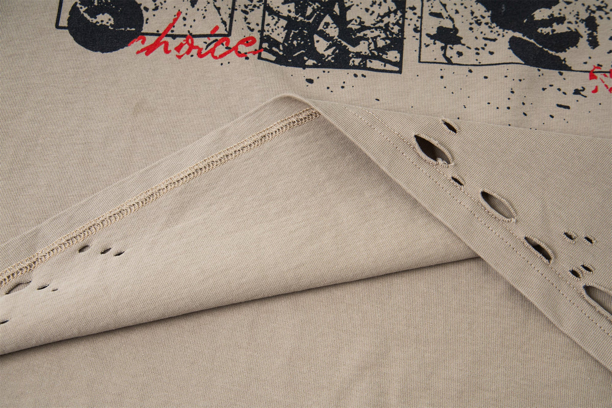 Retro Camouflage Patchwork | Ripped Sweatshirt - OMYGOODS