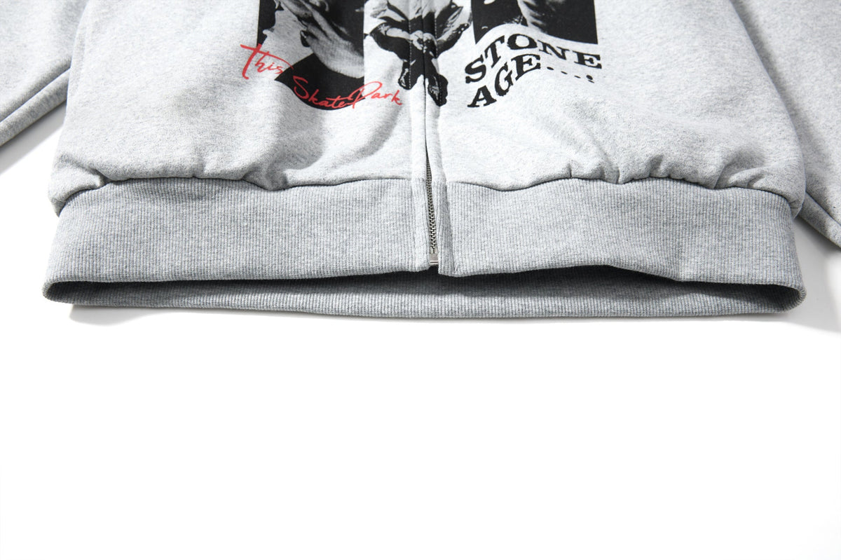 Retro Character Pullover | Zip Up Hoodie - OMYGOODS