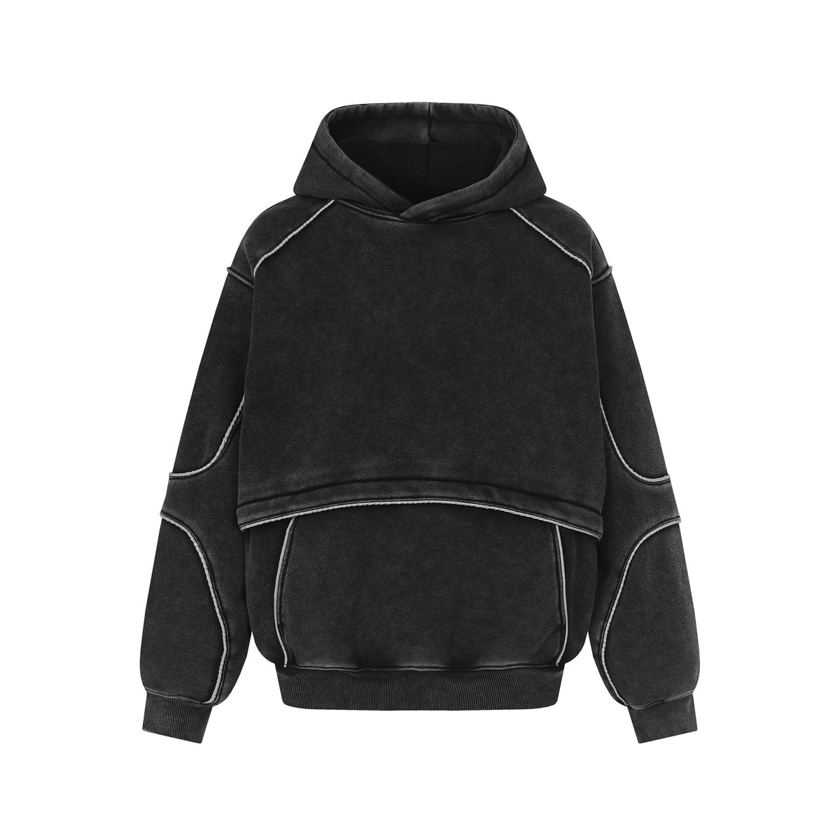 Retro Deconstructed | Patchwork Washed Hoodie - OMYGOODS
