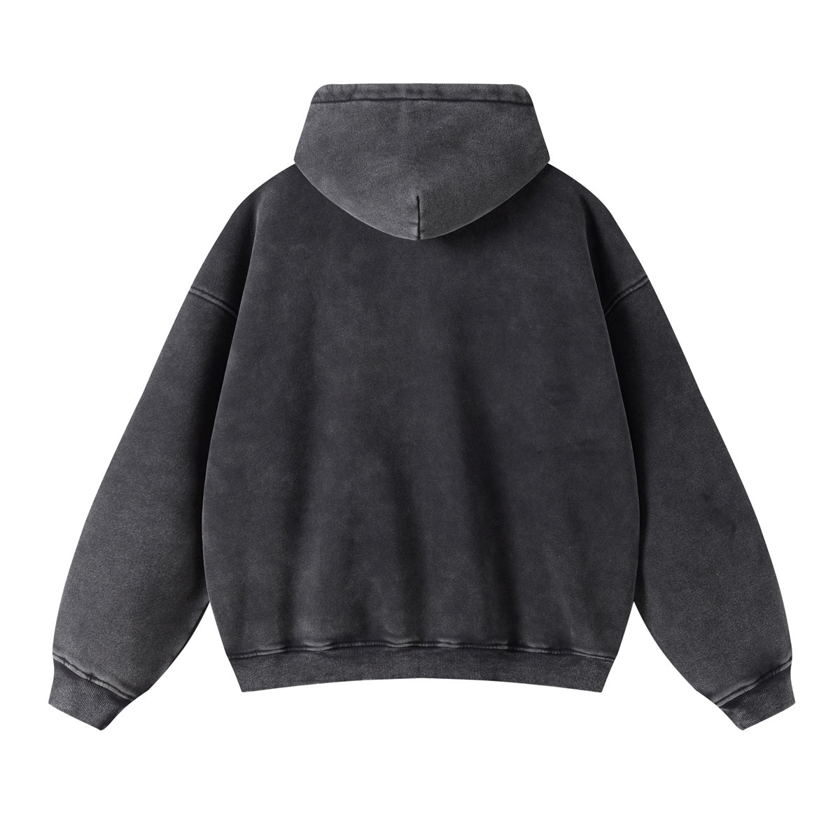 Retro Essence | Washed Oversized Zip-Up Hoodie - OMYGOODS