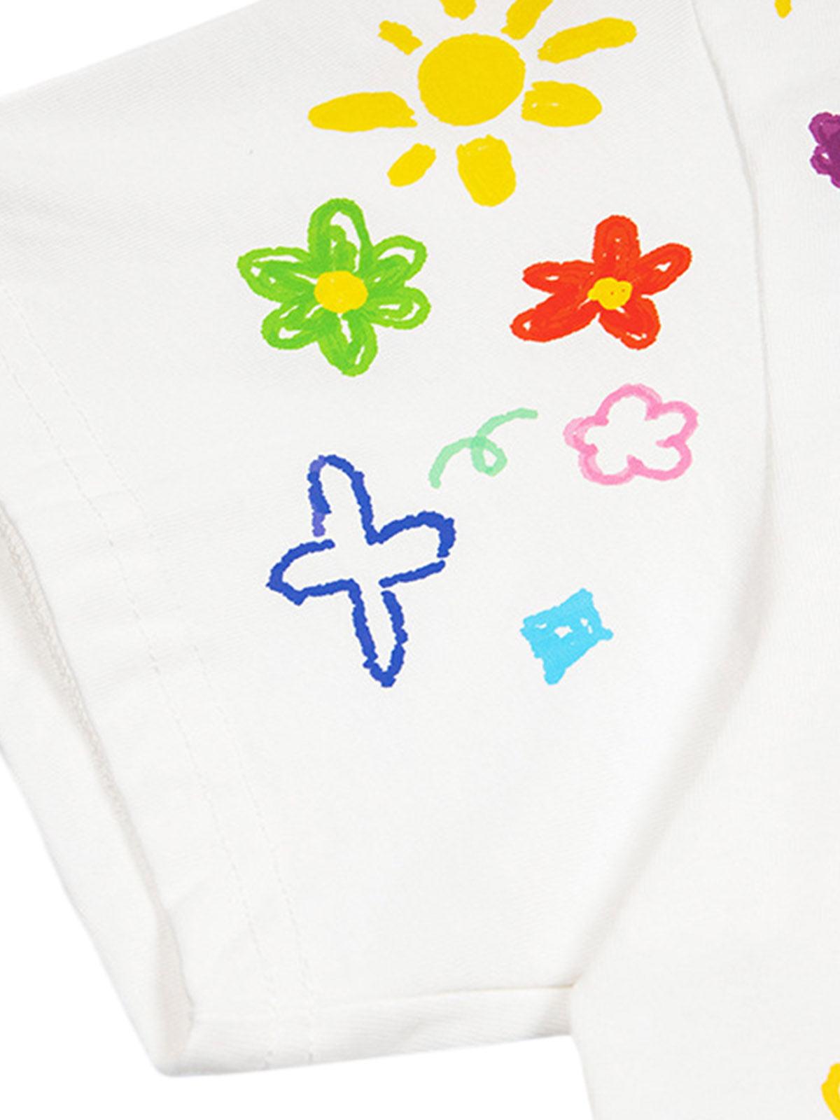 Omygoods Retro Graffiti Hand-Painted T-Shirt