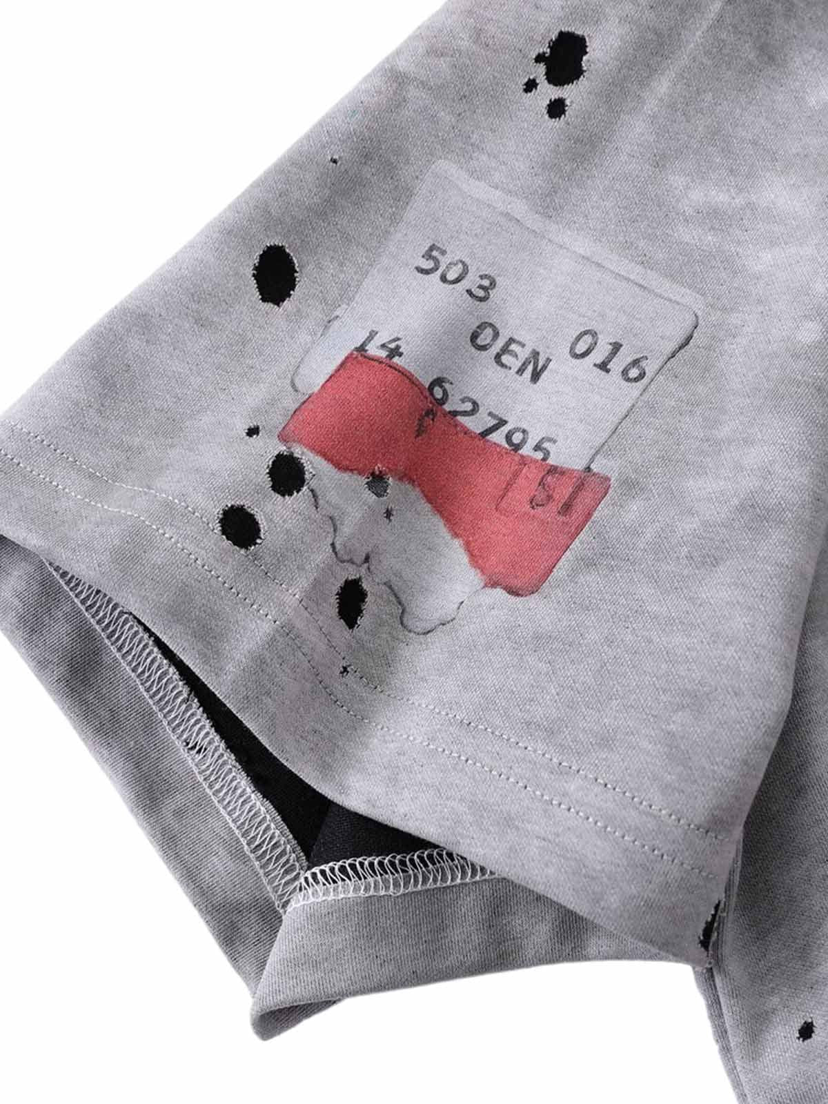 Omygoods Retro Ink Splash T-Shirt