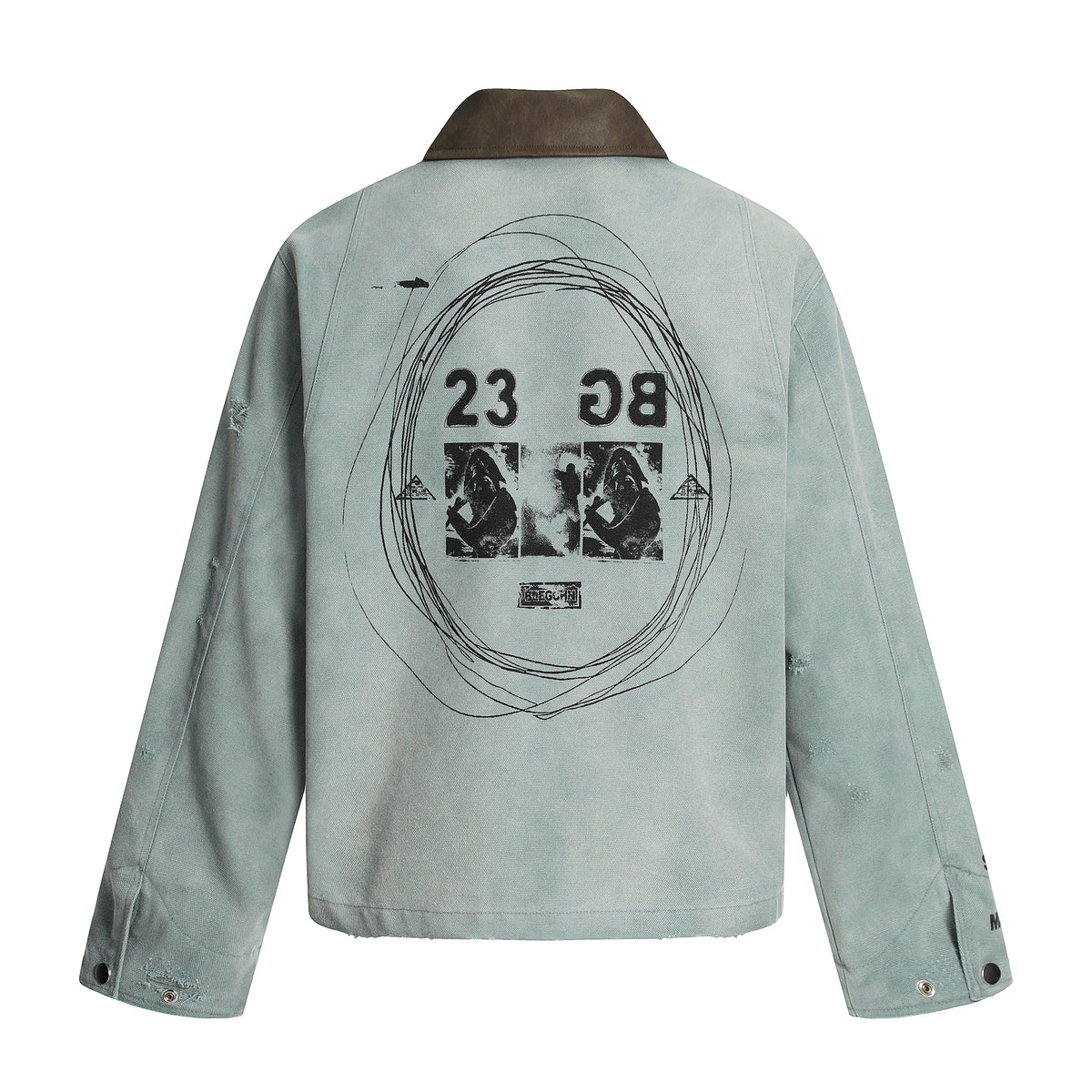 Retro Sketch Print | Detroit Jacket - OMYGOODS