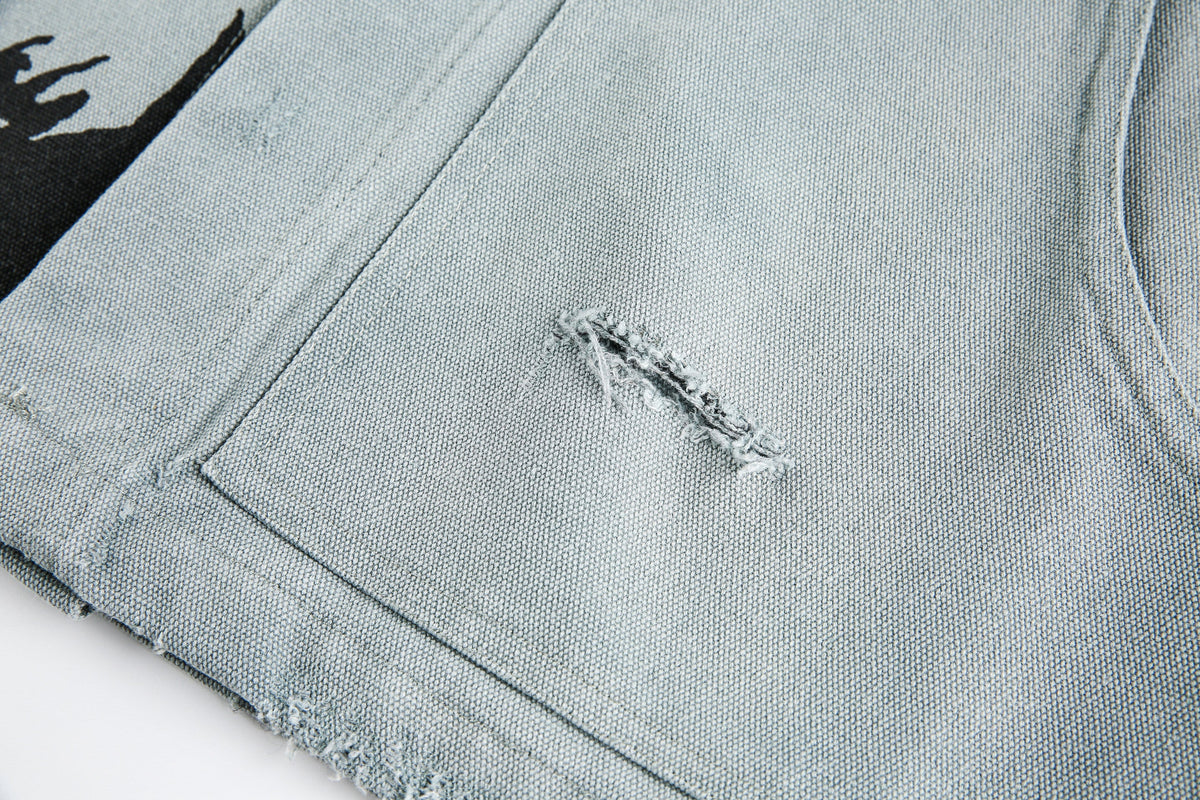 Retro Sketch Print | Detroit Jacket - OMYGOODS