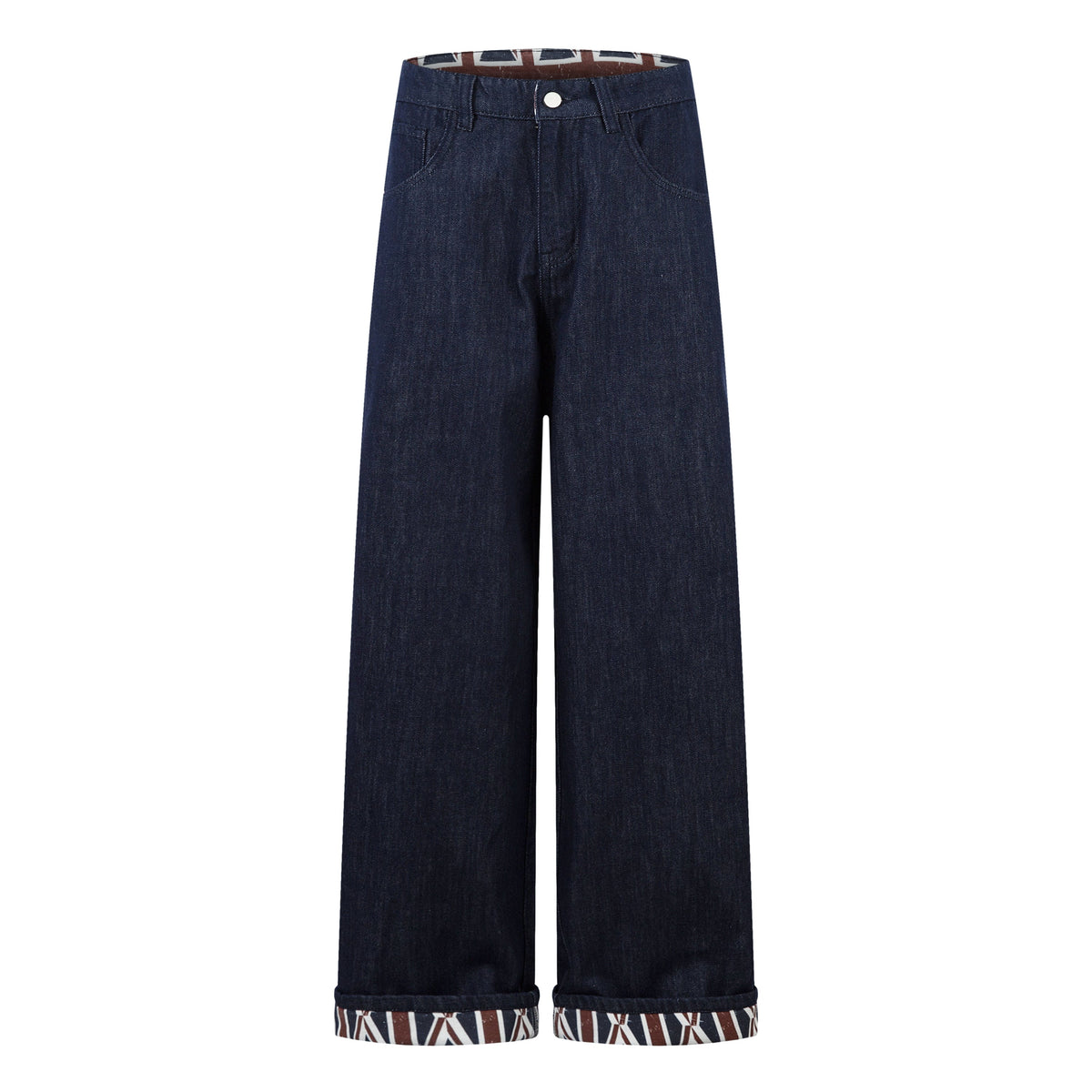Retro Spliced Streetwear Denim | Y2K Wide Leg Baggy Jeans - OMYGOODS