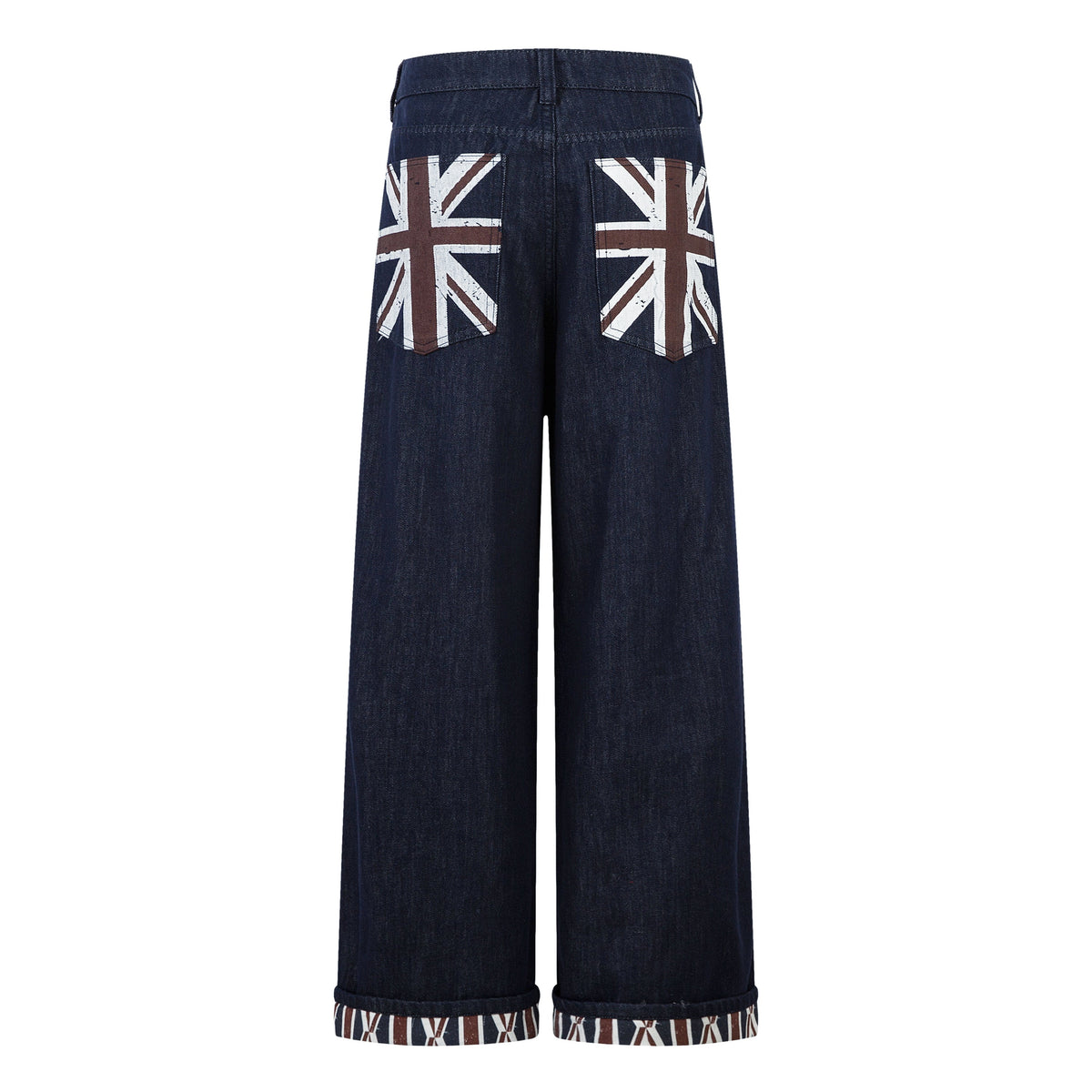 Retro Spliced Streetwear Denim | Y2K Wide Leg Baggy Jeans - OMYGOODS